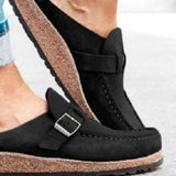 Toe Low Heel Buckle Loafers DJPT