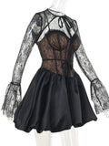 Neck Lace Dress and Cover Up Set DJPT