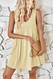 Plunge Wide Strap Mini Tank Dress DJPT