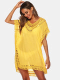 V-Neck Short Sleeve Cover-Up DJPT
