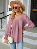 Neck Puff Sleeve Blouse DJPT