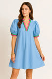 Puff Sleeve Swing Dress DJPT