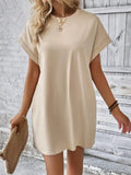 Round Neck Short Sleeve Dress DJPT