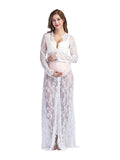 Pregnant Woman Shoots Photo Lace Dress Pregnant Woman Before Opening Lace Drag Dress 8849 Maternity