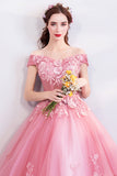 Colorful Bright 2025 New Pink Three-Dimensional Flower Bridal Wedding Dress Wedding Toasting Spring