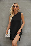Round Neck Sleeveless Sweater Dress DJPT