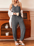Knit V-Neck Tank and Pants Lounge Set DJPT
