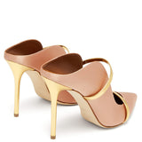 Gold Black High Heel Tip Large-Size Muller Single-Shoe Banquet Fashion Shoes Chengdu High Quality Shoes