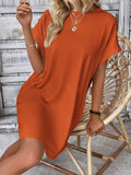Round Neck Short Sleeve Dress DJPT