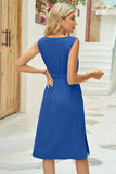 Round Neck Sleeveless Dress DJPT