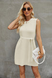 Round Neck Sleeveless Sweater Dress DJPT