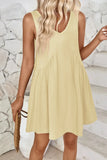 Plunge Wide Strap Mini Tank Dress DJPT