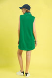 Frill Contrast Trim Sleeveless Mini Dress DJPT