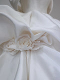 Ball Gown Strapless Off The Shoulder Satin Long Wedding Dresses Brides Dress S3806