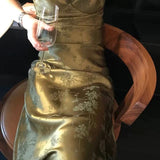 Mermaid V Neckline Short Sleeves Lace Green Floor Length Evening Dress Prom Dresses SD1604