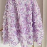 A Line Sweetheart Lilac Lace Vacation Dresses Short Floral Birthday Outfits SD333