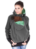 Polka Dot Multifunction Breast-feeding Kangaroo Casual Pregnant Maternity Hooded Sweatshirt Maternity