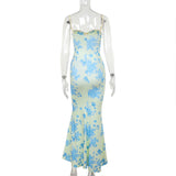 Flowers Sweetheart Neckline Cute Maternity Maxi Dress Maternity
