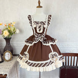 White Taona Solita Blouse Sling Dress Cute Lolita Sweet Dress Set 6815
