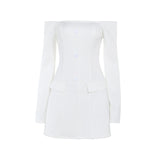 Summer 2025 New Fashion Style Style Style Style Repair Shoulder Bag Cover Long-Sleeved Ass Dress Dress Woman DJPT