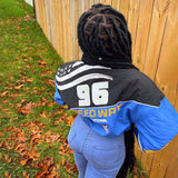 Autumn And Winter 2025 New Street Casual Coloring Printing Cotton Loose Jacket Jacket Woman DJPT