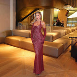 Autumn 2025 New Bag Hip Dress Fashion Style Style Style Hanging Neck Lace Long Dress Dress Woman DJPT