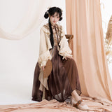 Design Fan Butterfly Chinese Style Improvement Han Element Women's Coat Sling Skirt Suit 8898