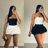 Fashion Simple Leisure And Over-Shorty Short Dresses 2025 Summer New Sexy Short Dresses DJPT