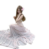 Vacation Wear Design Atmosphere Folded Neck Vest Half-Dress Suit