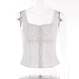Slings With Lace Retro Top 2025 Summer Idyllic Eddies Hottie Vest Woman DJPT