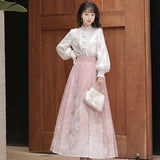 To The Tulip Chinese Style To Improve The Chinese Elements Of Women's Clothing Dress Outerwear Suit 7013