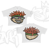 Vintage Men Cartoon H-Hang H-Hang PK T-Shirt American Kawai Long Dress Y2K Short Sleeves DJPT