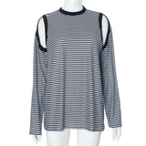 Women's Stripes Hit The Long-Sleeved Casual Autumn Shirt DJPT