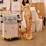 New Sweet Morning Dress Engagement Birthday Dress Elegant Sfin-Bunnyed Brace