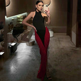 Women's Summer New Sexy Body Hanging Neck Bumping Dress Girl DJPT