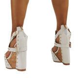 Heavy Industry Size 47 Slopes And Thick-Soled Sexy High-Heeled Sandals S510-06 High Quality Shoes