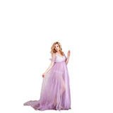 Mesh Pregnant Women Take Pictures Of The Long Dress Medium Long Draw And Drag Skirt 1204 Maternity