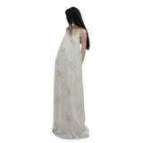 Zhao Sanguan The Same 2024 Flower Showback Dress Pure Fairy Gas U Neck Dress