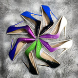 Color Spell Sexy 12Cm High Heels Ultra-Fine Heel Shoes Women's Shoes Gradually Change Color Net Red Large Size Single Shoes High Quality Shoes