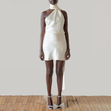 Dress Female Feel-Back Skirt Can Adjust The Hanging Neck And Set Of Skirts