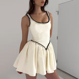 Slings Slammed With The Side Of The Waist Sexy Dress Women Ins Small Aroma Fashion Temperament Skirt DJPT