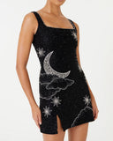 New Sling Type 3D Printed Urban Casual Women's Beach Dress Mid-Rise Long Dress DJPT