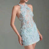 Vietnamese Small Dress Handmade Lace Birthday Engagement Thin Dress Woman In 2025