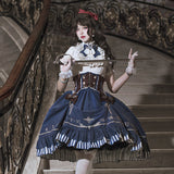 Gold Pointer Lolita Women Shirt Wading Skirt Every Day Cute Lolita Sweet Dress 6969