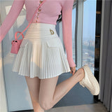 A-Word Skirt 100-Fold Skirt High-Waist Temperament Short Skirt Spring 2025 New Shade Thin Skirt Female Tide DJPT