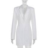 Jaced Deep V Suit Ass Short Dress Girl Temperament Sexy Hottie Dress DJPT