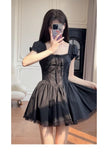 A line Spaghetti Straps Short Homecoming Dresses Party Dress Birthday Outfits SD1204