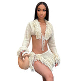 Women's Winter Wool Twino Siony With Short Skirt Babes Set DJPT