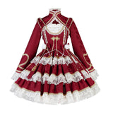 Teased Original Pyrotechnic Year Lolita Girl Lolita Blouse Sling Skirt Sweet Dress Set 6957