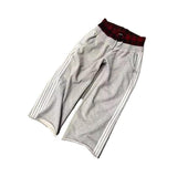 Simple Striped Casual Pants Men And Women Retro Harajuku Loose Straight DJPT